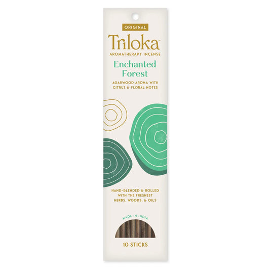 Triloka Enchanted Forest Incense - Agarwood Aroma with Citrus and Floral Notes