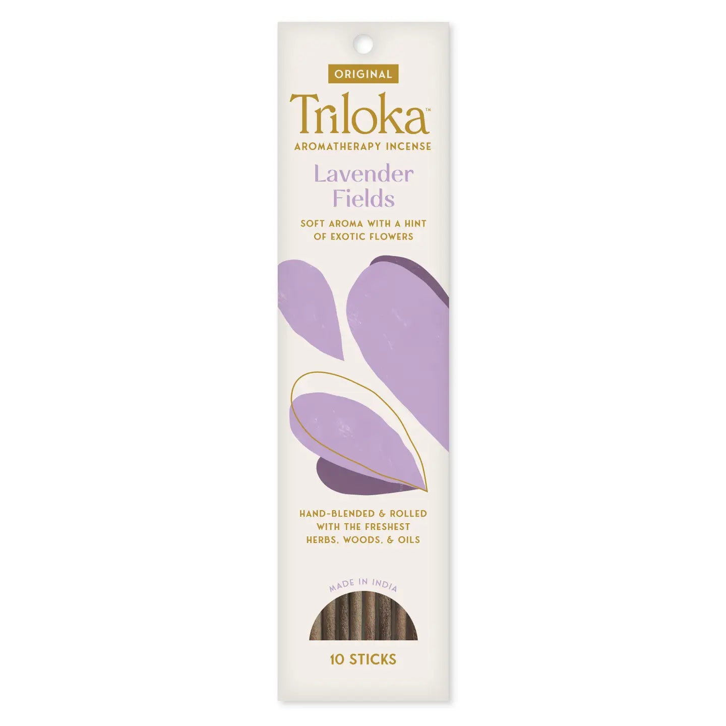 Triloka Lavender Fields Incense - Soft Aroma With a Hint of Exotic Flowers