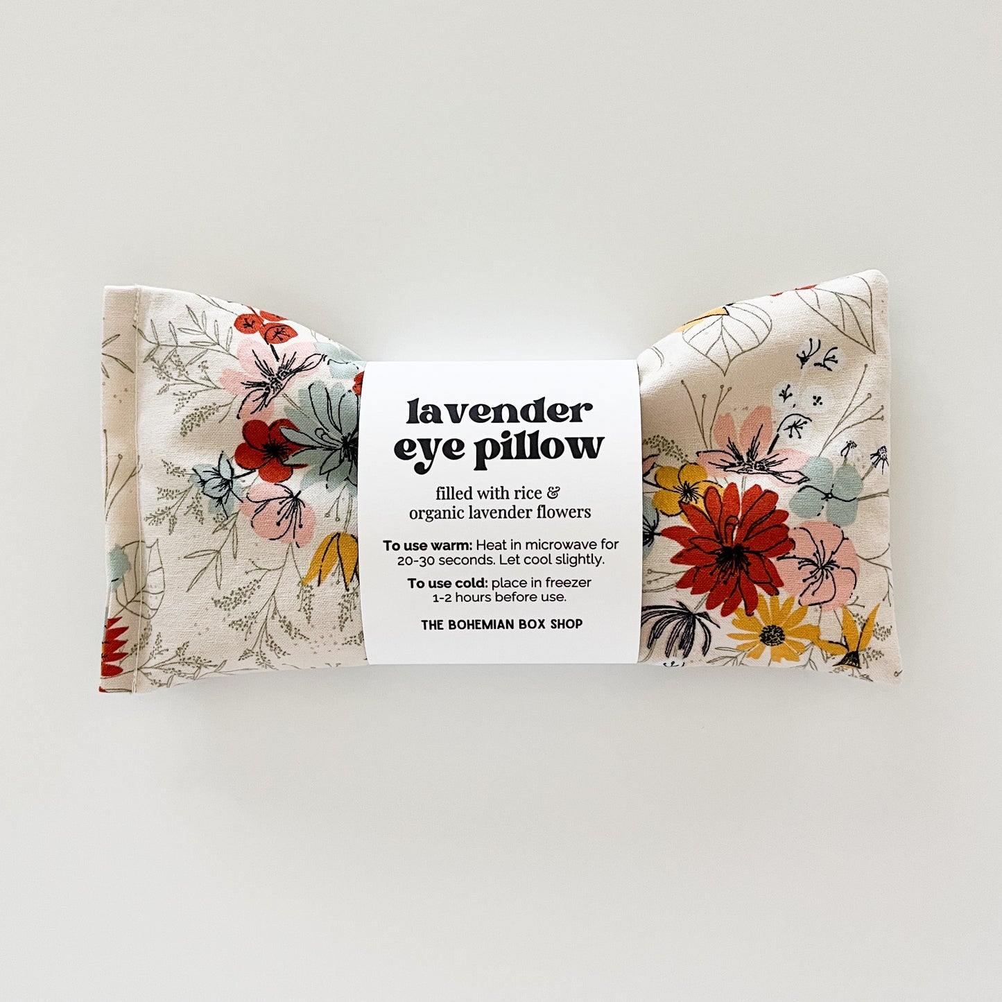 Lavender Eye Pillow - Ivory Florals