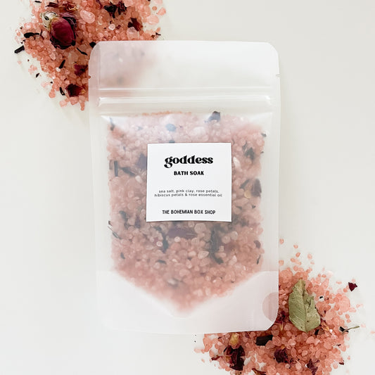 Goddess - Rose & Hibiscus Bath Soak Packet - 2oz or 4oz Size