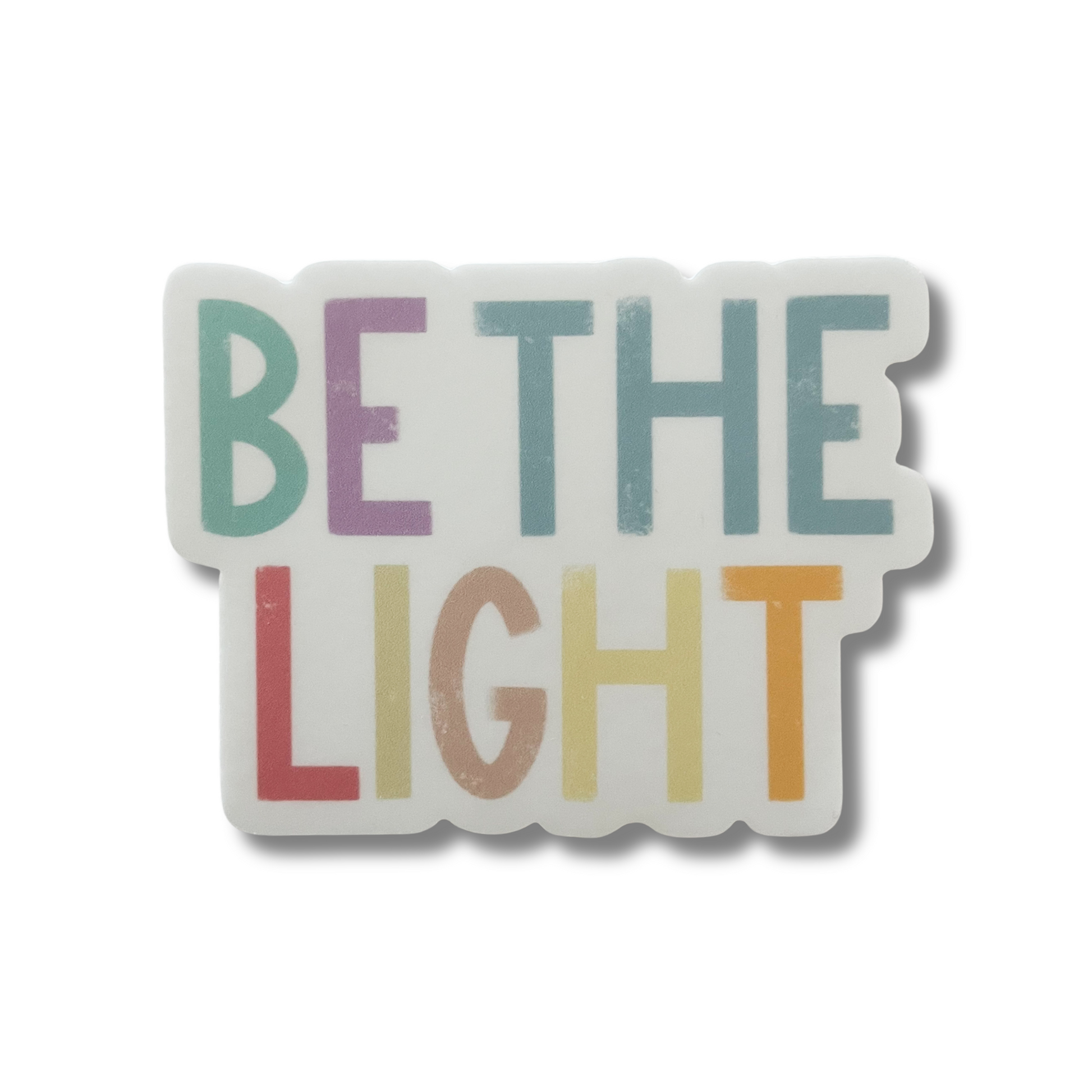 Be the light vinyl sticker rainbow colors