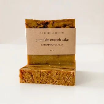 Pumpkin Crunch Cake Soap Bar-Natural Handmade Cold Process Soap